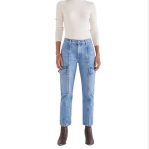 NWT Etica Jeans Pax Midrise Cargo Cold Water Sizs 27 Organic Cotton